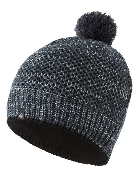 Ronhill Bobble Hat, Black/charcoal. 004480/00306
