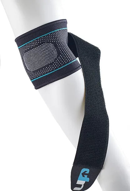 UP5184 Advanced Compression Elbow support shown on arm half undone