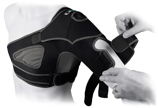 UP5743 ulitmate performance advanced shoulder wrap support showing application