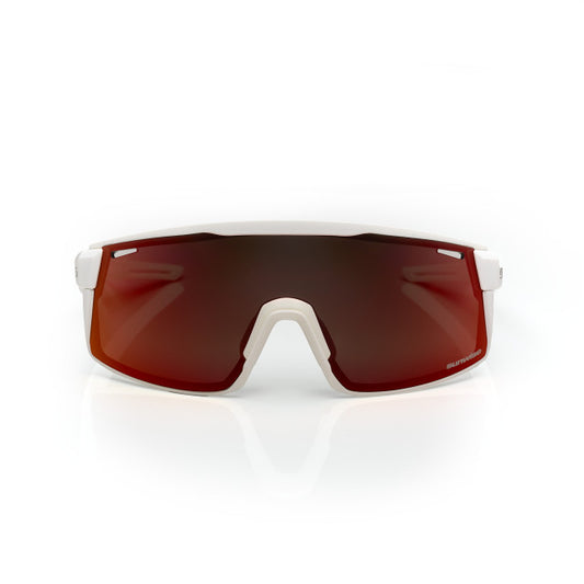The Sunwise Ultra White Sunglasses with Polarised Lenses are the perfect choice for the ultimate sportsperson in you. Featuring a matt white, super lightweight frame with polarised blue red mirror lenses, these sunglasses are designed for long-lasting comfort without the glare of the sun or harmful UV rays.