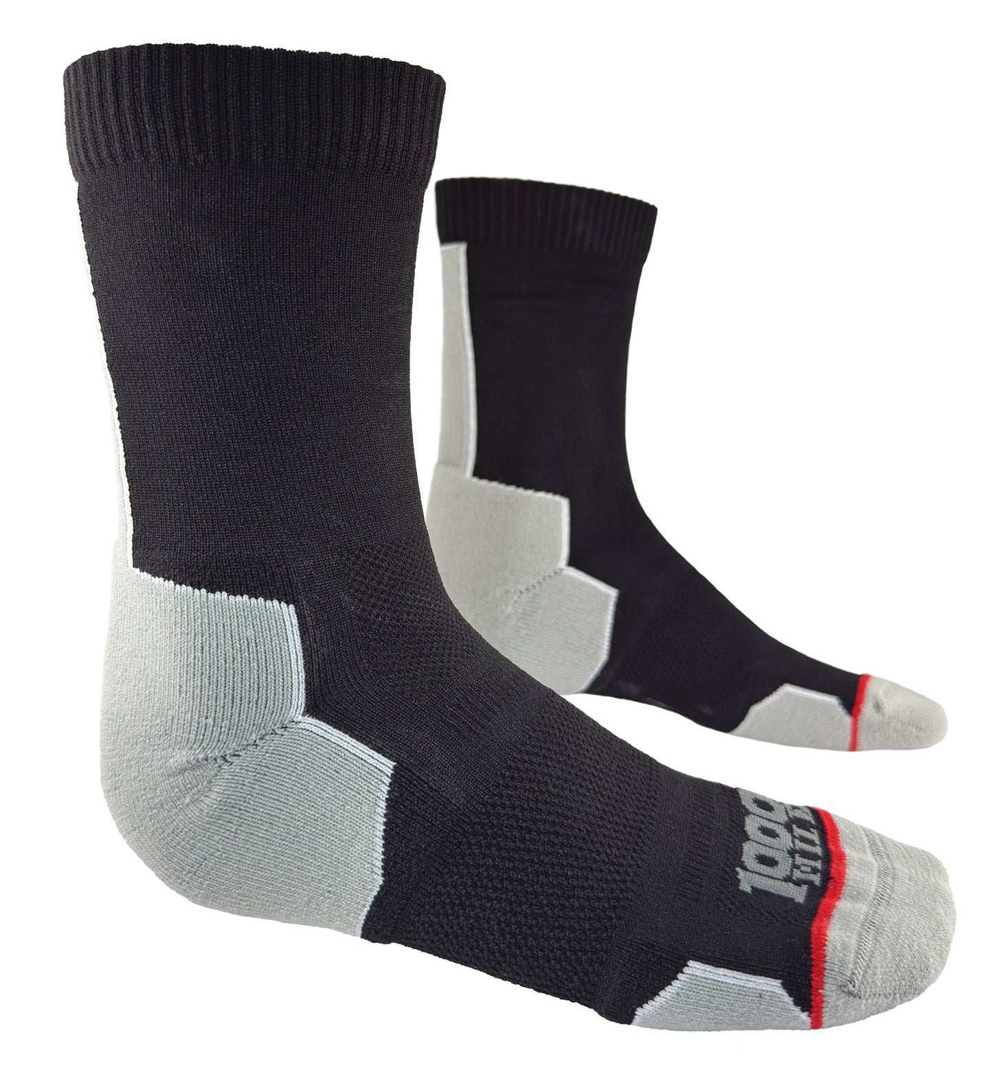 Women's socks - 1000 Mile Run Crew Twin Pack - Black