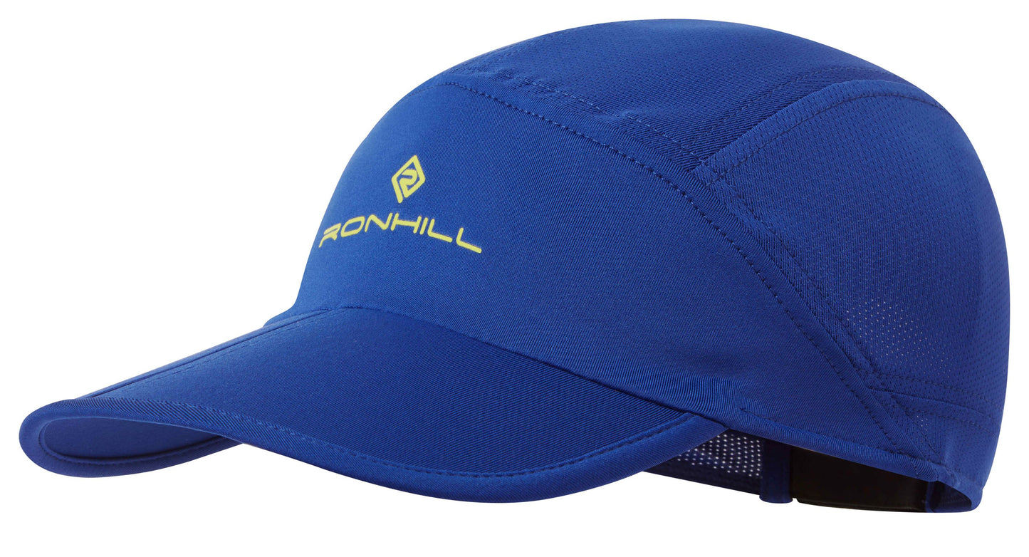 Made from recycled yarns. Lightweight and breathable this cap is designed to&nbsp; keep your eyes shielded from the sun and your head cool on sunny days.
The split peak allows for compact stowage on the move, whilst the adjustable strap gives a snug fit. Colour is Citrus Blue