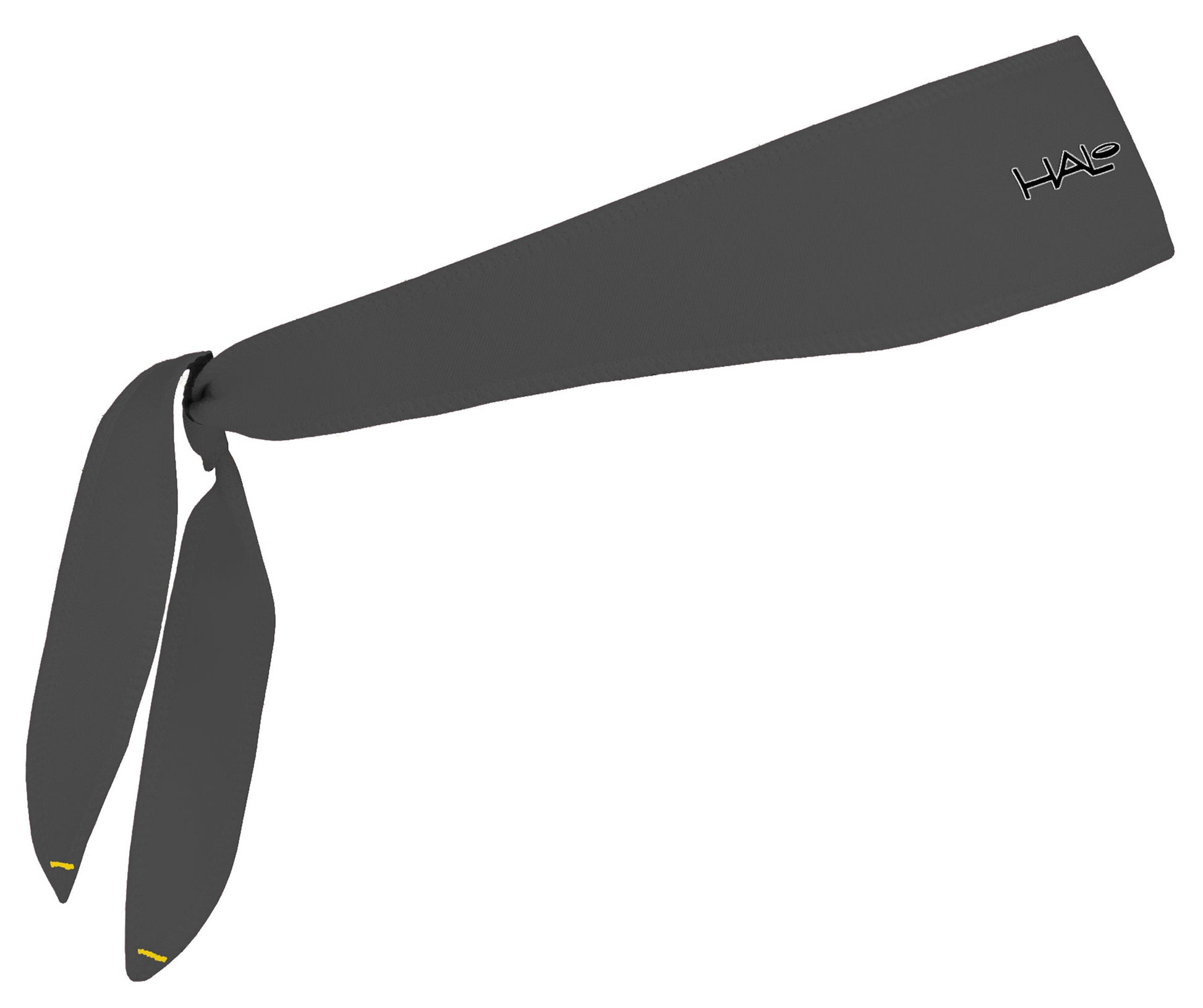 Halo headband, tie version 1 inch in charcoal