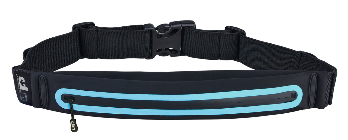 Great value-for-money, expandable runners waist belt from 1000mile UP. Perfect for phones, keys and essentials - with the addition of reflective safety and range of colours and fashionable prints. Water proof bag and zip to keep your valuables dry. Available in 9 different colour designs.