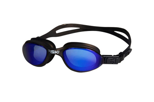 Fiski Flyer Dragonfly swimming goggles colour black with blue lens