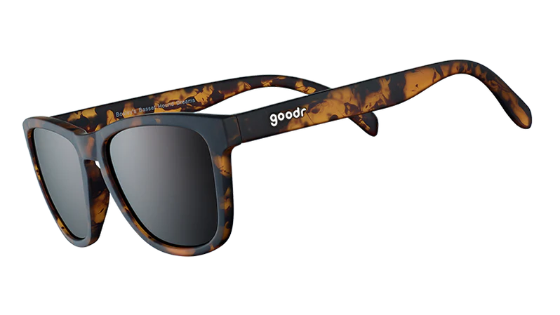 Goodr Bosleys Bassett Hound Dreams Sunglasses. Tortoise shell brown frames