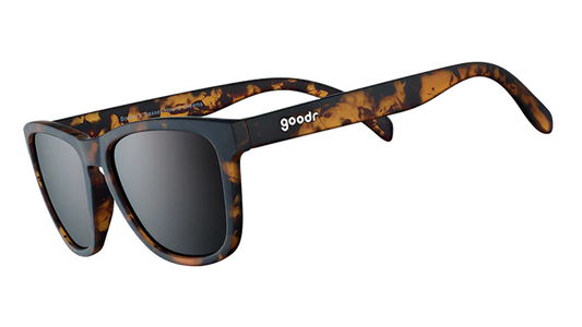 Goodr Bosleys Bassett Hound Dreams Sunglasses. Tortoise shell brown frames