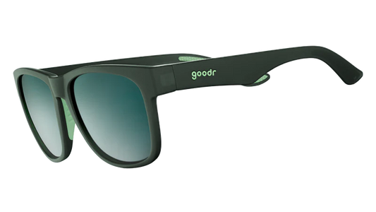 Goodr Mint Julep Sunglasses with black frames