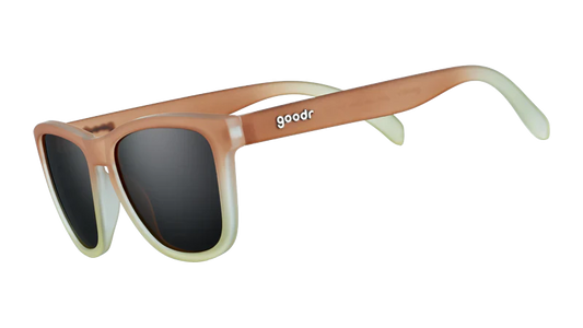 Goodr Three Parts Tee Sunglasses. Brown frames