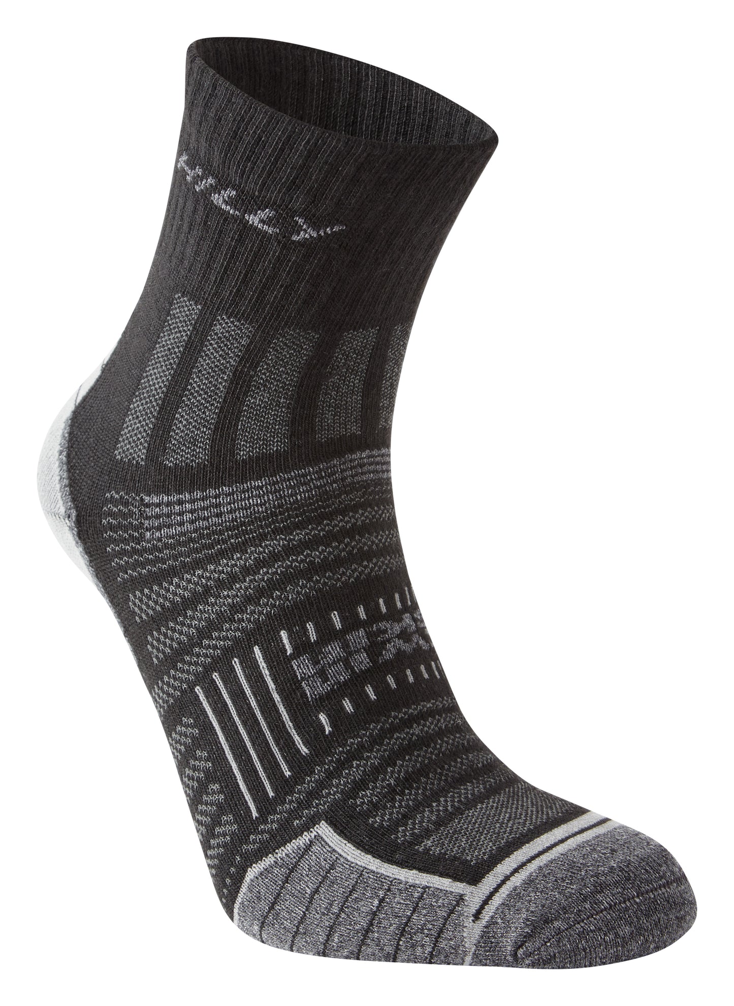 The ultimate anti-blister double layer sock. Minimises friction on your foot to keep your feet comfortable. Colour is Black