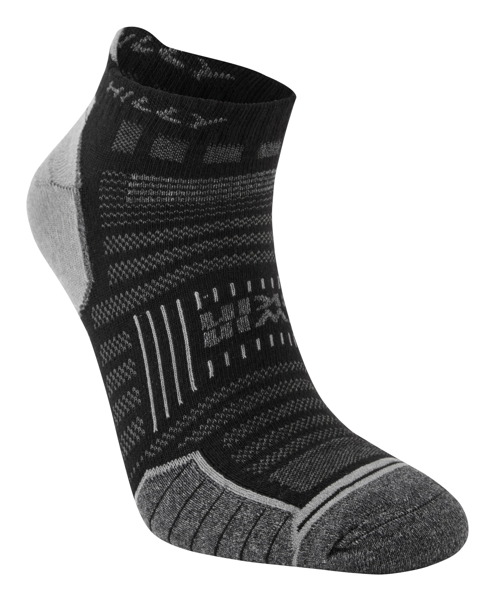 The ultimate anti-blister double layer sock. Minimises friction on your foot to keep your feet comfortable.

The fine inner sock is made from Meryl® that draws moisture away from the foot and transfers it to the outer sock. The dri-release® outer layer is great at drying to leave you feet feeling dry and comfortable. This double-layer construction prevents friction from occuring on your feet and blisters from appearing. The colour is Black