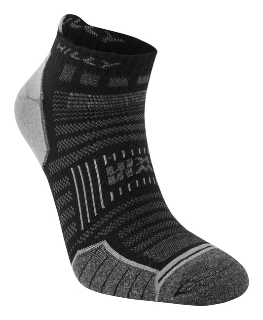 The ultimate anti-blister double layer sock. Minimises friction on your foot to keep your feet comfortable.

The fine inner sock is made from Meryl® that draws moisture away from the foot and transfers it to the outer sock. The dri-release® outer layer is great at drying to leave you feet feeling dry and comfortable. This double-layer construction prevents friction from occuring on your feet and blisters from appearing. The colour is Black