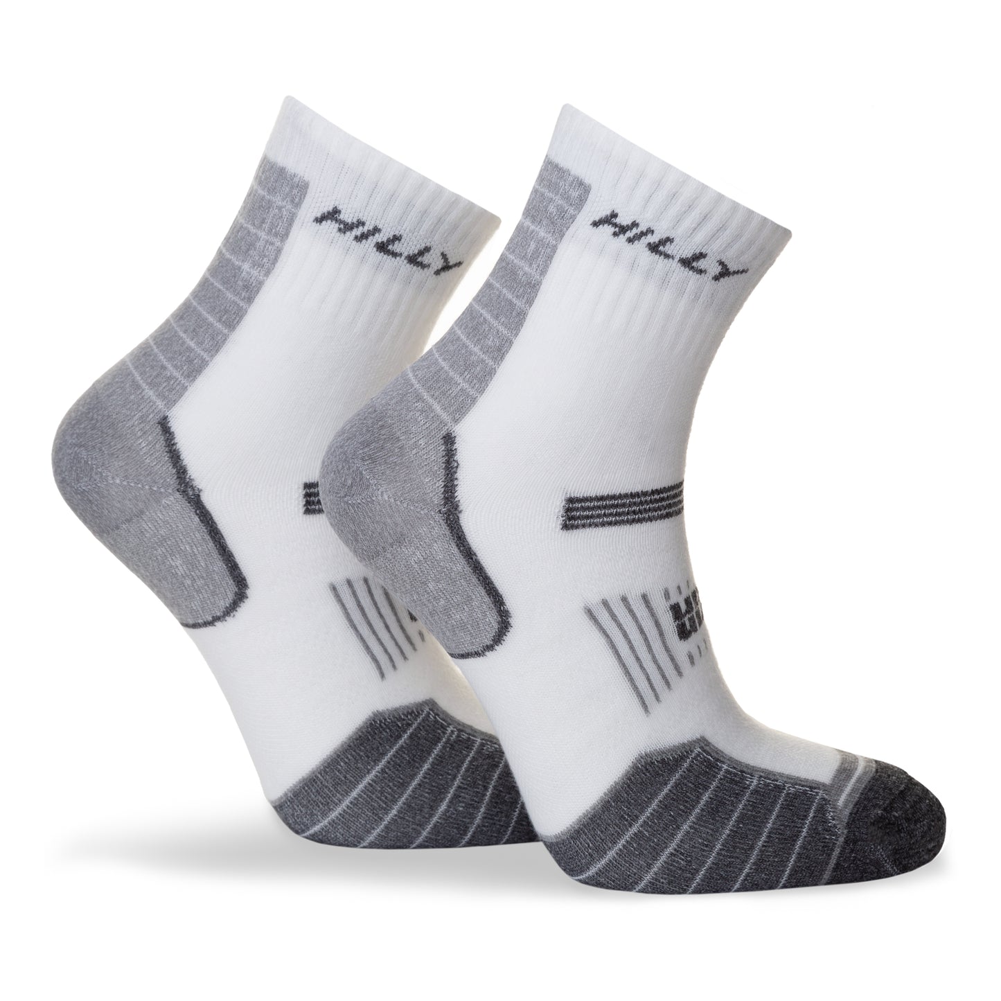 The ultimate anti-blister double layer sock. Minimises friction on your foot to keep your feet comfortable. Colour is White