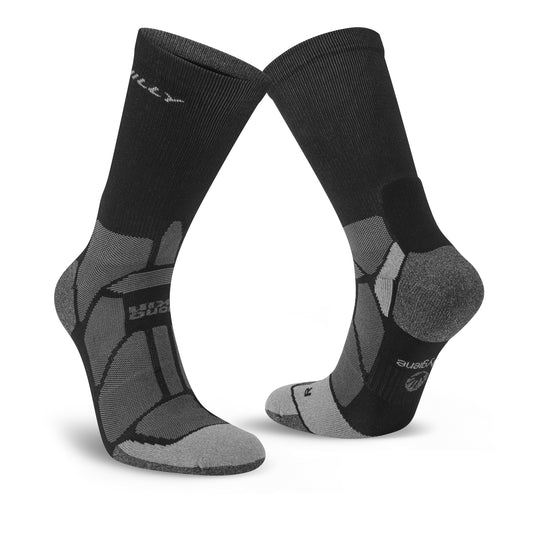 Stay fresh and odour free thanks to Polygiene® technology. Comfy and durable for a long run.

The unique ingredient in these socks is the Polygiene® technology. Made with low concentrations of silver salt, which has anti-microbial properties and is naturally present in water and soil, to safely eliminate the ability for bacteria and fungi to grow.