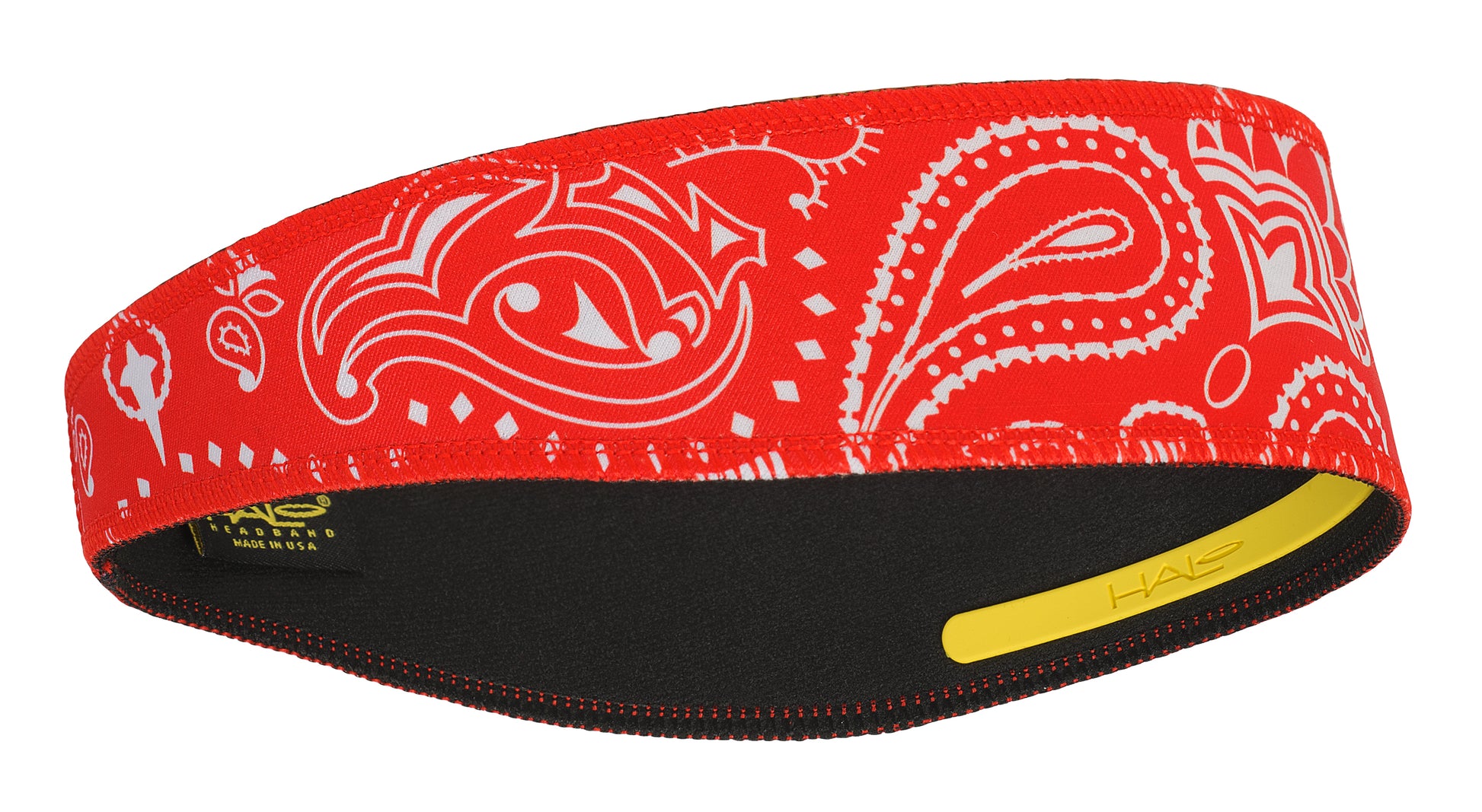 Halo II pull over Head band in paisley red