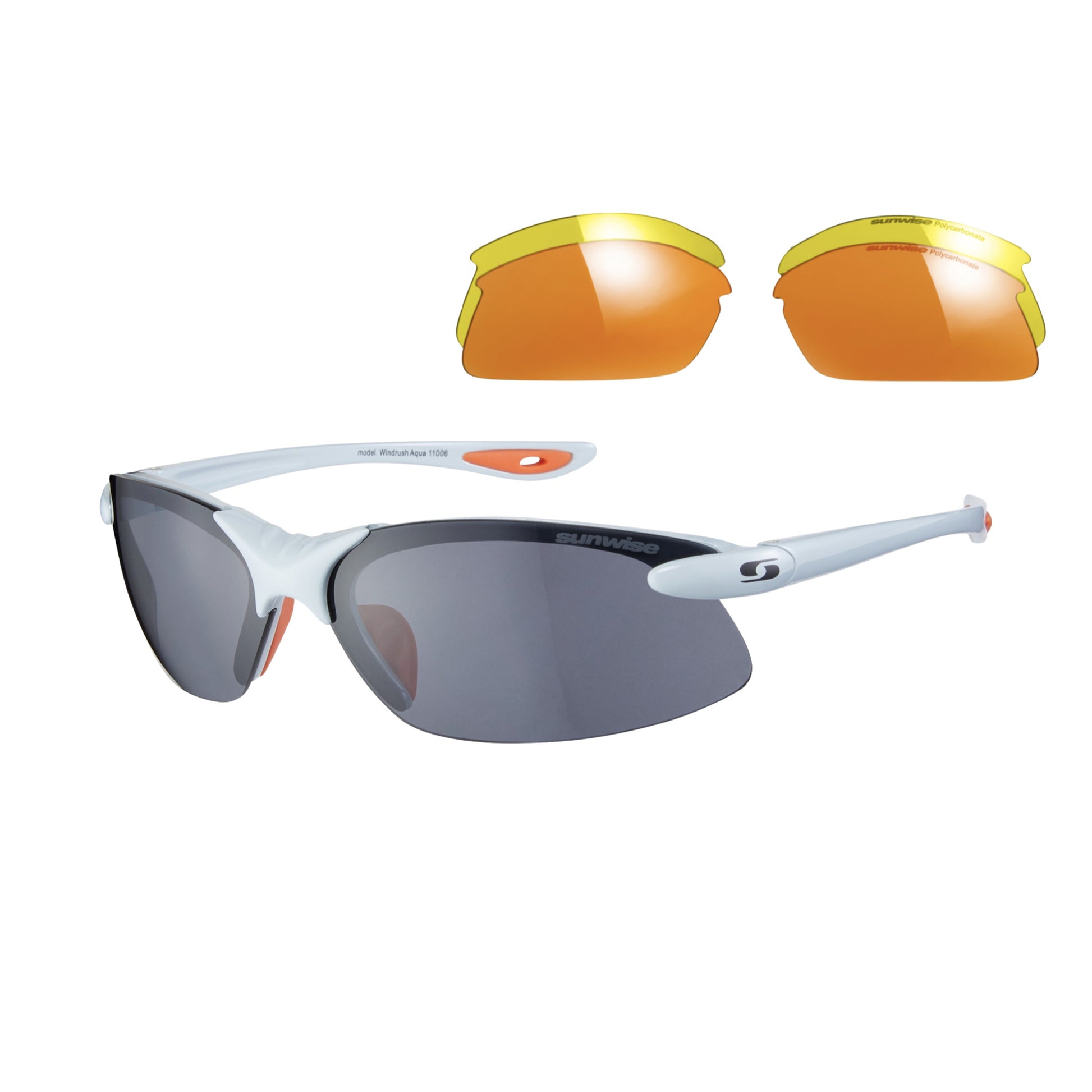 Sunwise sports sunglasses, Windrush, aqua with additional lenses