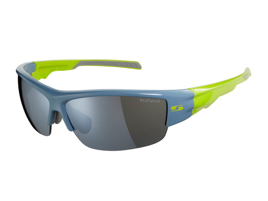The Parade glasses offer a unique polarised impact resistant lens system. The water repellent polarised lenses feature glare elimination and colour stability over long periods of wear. colour is Grey and Green arms