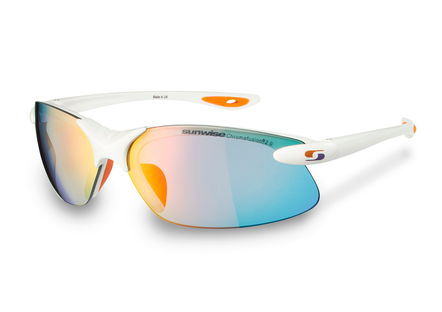 Sunwise photochromic Waterloo Sports Sunglasses in White 002