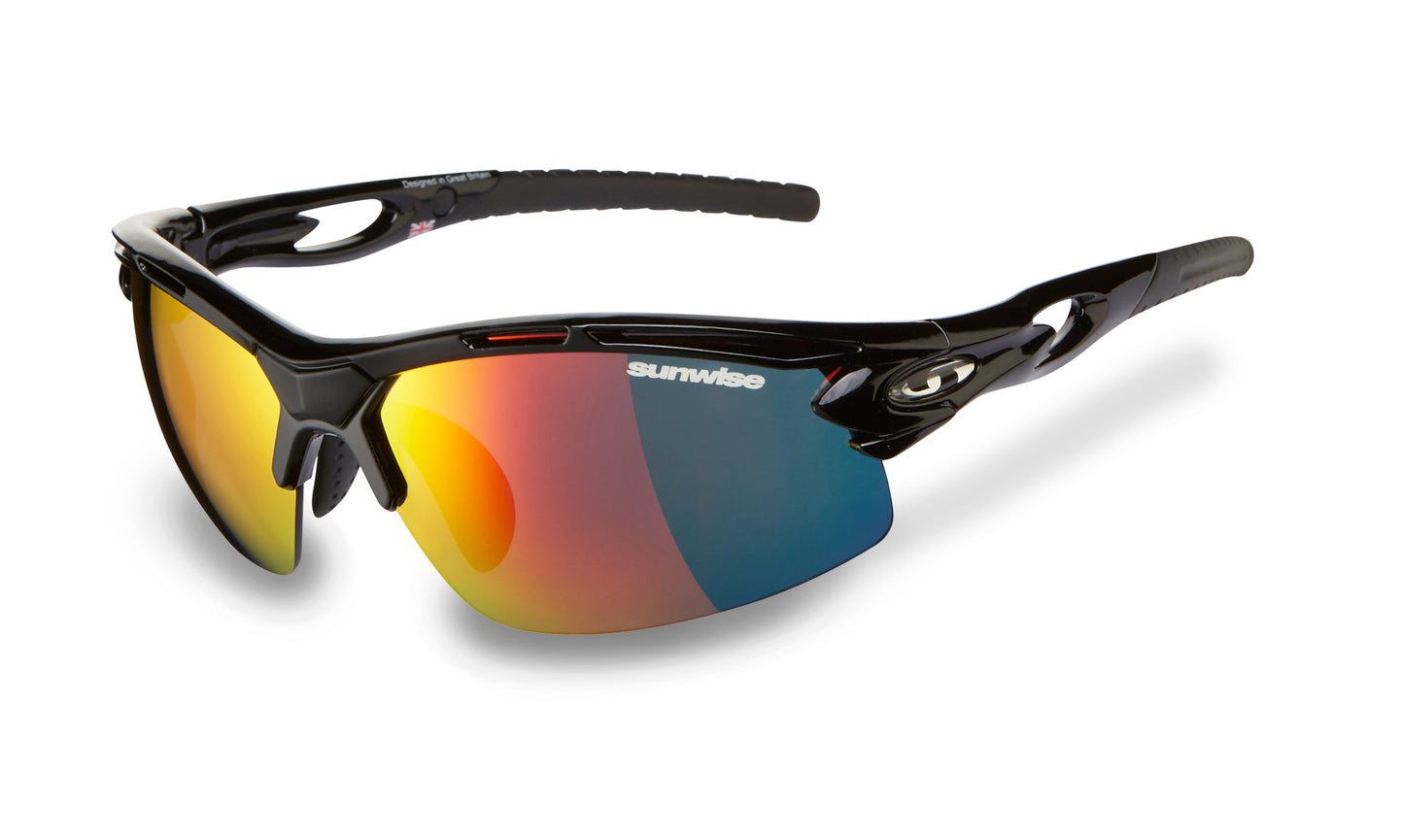 Sunwise vertex sports sunglasses in black