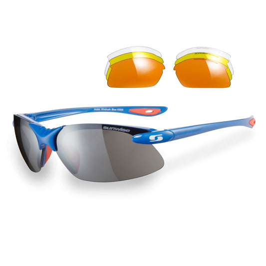 Sunwise sports sunglasses, Windrush, blue with additional  lenses