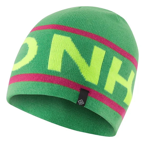 Ronhill Tribe Beanie, Kiwi fluo yellow. RH006503/00946 Front view