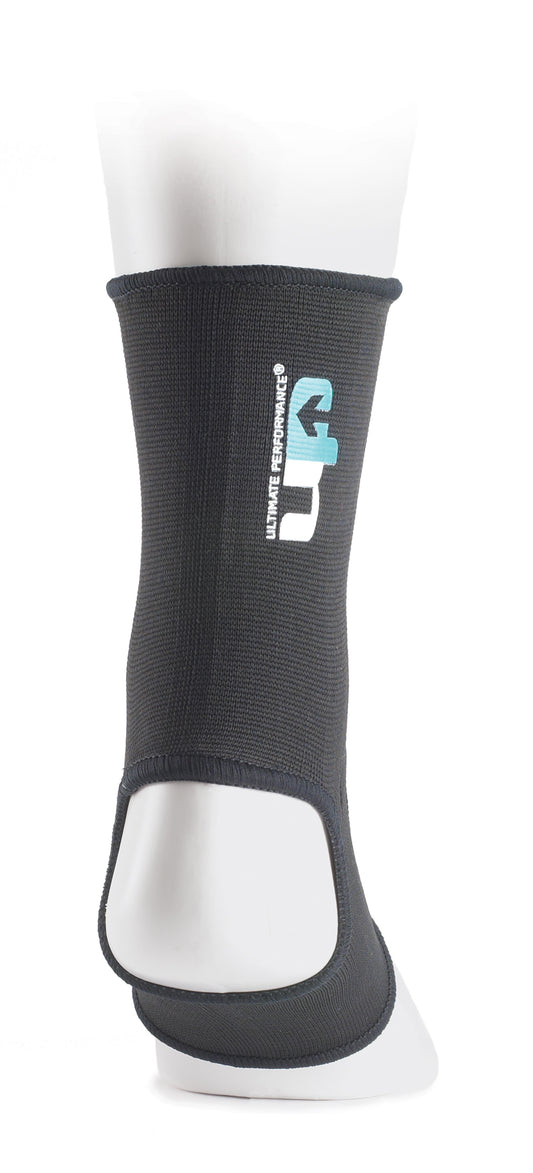 Ultimate performance elastic ankle support back view with detail