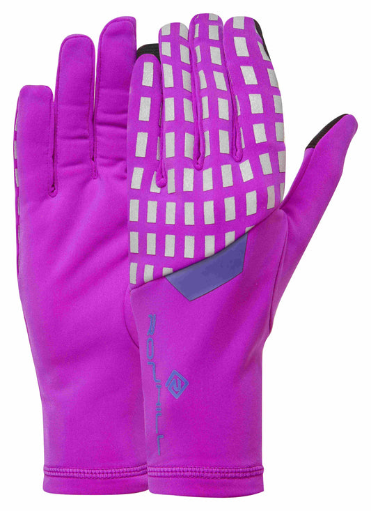 Keep your hands protected from the winter elements with these reflective and thermal gloves
The Afterhours series of products provide high-tech performance for low light conditions. Thermal, soft and highly reflective to keep you both comfortable and visible as you fly past the streetlights. Colour is purple with reflective sections