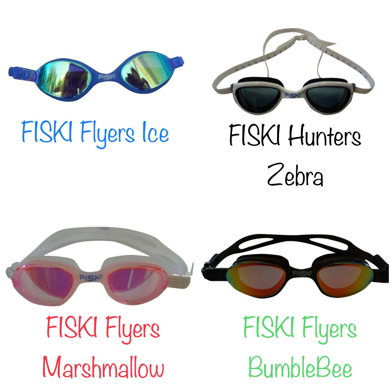 Fiski Flyer swimming goggles collection  overview