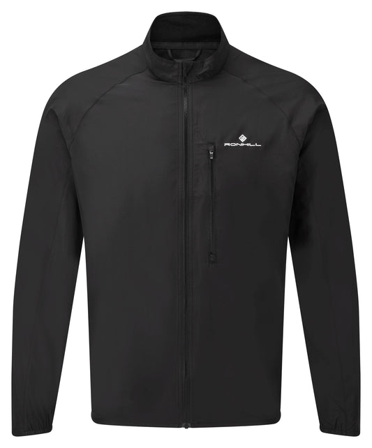 Mens Core Jacket by Ronhill in a Black Colour - Front View