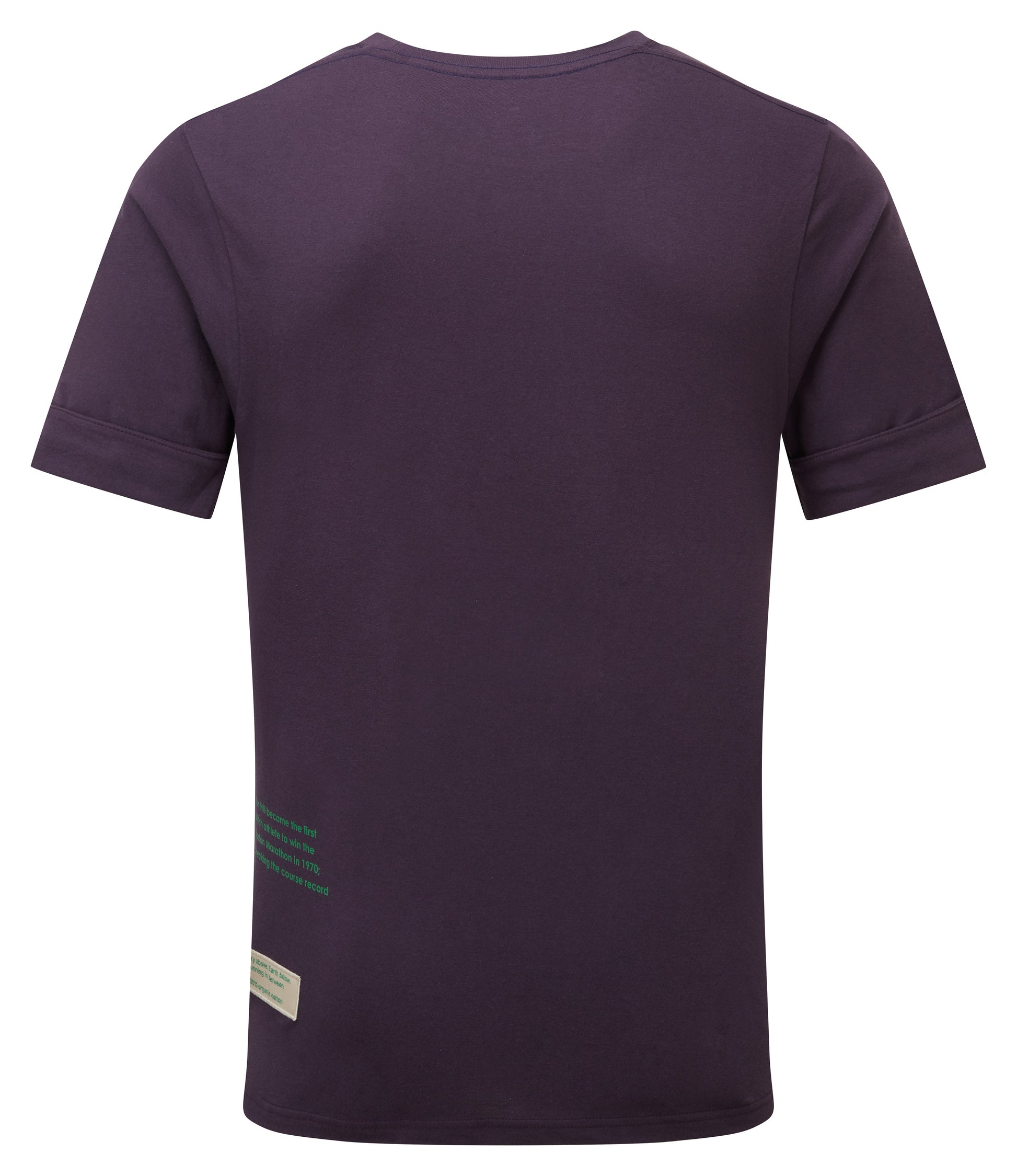 Men's cotton shirt - Ronhill Life Seventies tee in Nightshade colour 