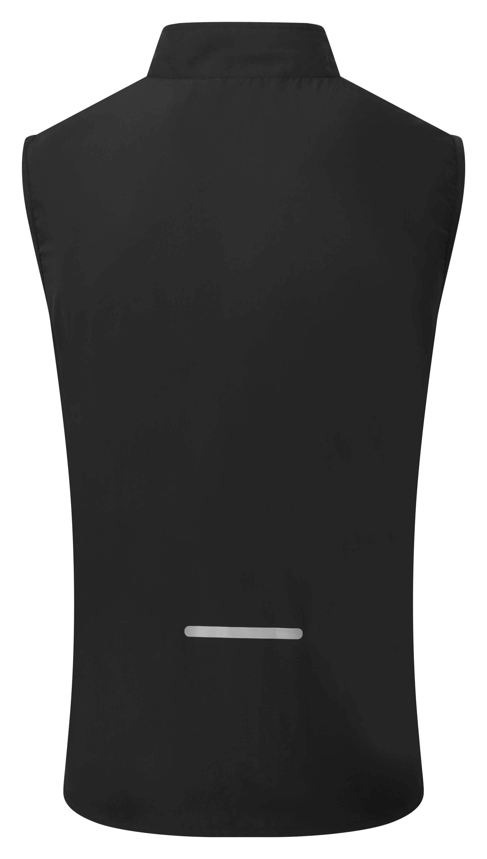 Mens Gilet (Sleeveless Jacket otherwise known as a Tank) by Ronhill in Black colour - back view