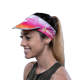 Halo Ultra Light Visor, side view shown on model in Water Colour