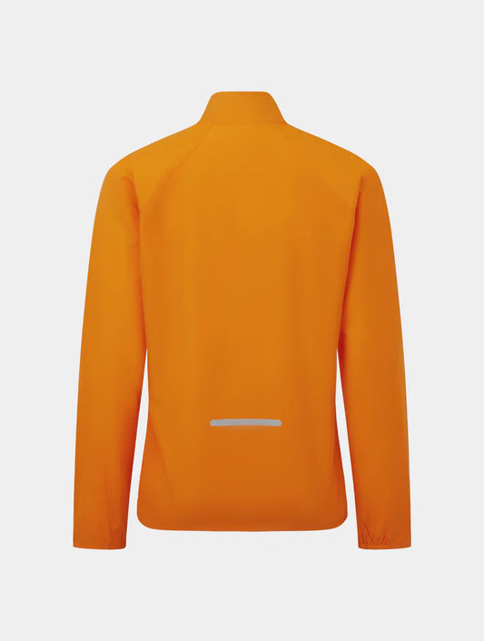 Ronhill's women's core Jacket, mango and grape colour, back view