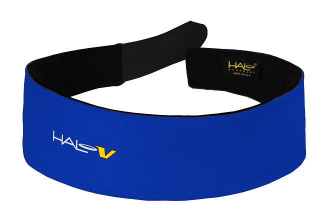 Halo Velcro V Velcro in royal blue, front view